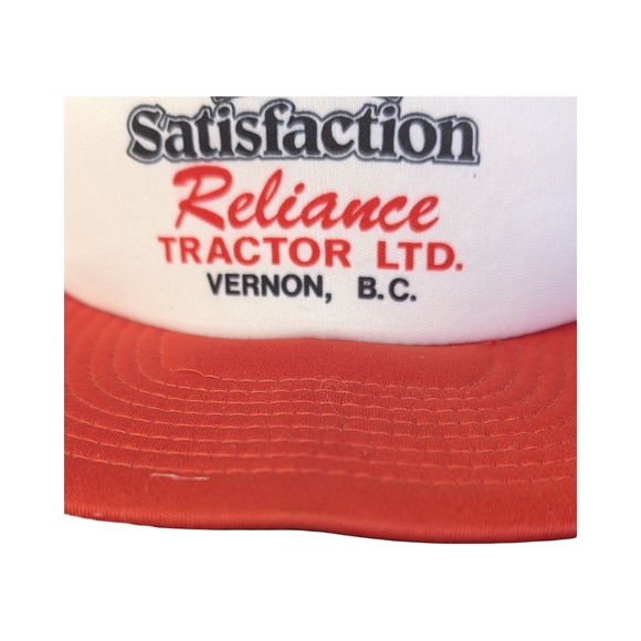 Vintage 80s/90s Foam Front Mesh Back Trucker Hat, Reliance Tractor Vernon BC - Picture 4 of 4